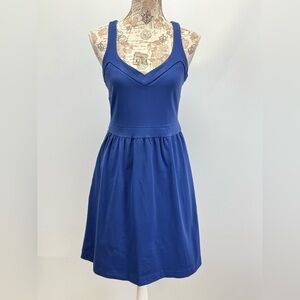 CYNTHIA ROWLEY Blue V-Neck Sleeveless Sundress size M